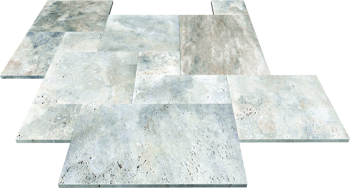 Carrelage Travertin Silver Latte 1.2x40,60x61